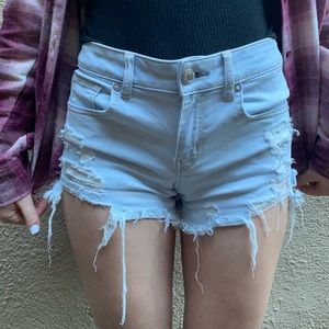 Distressed shorts